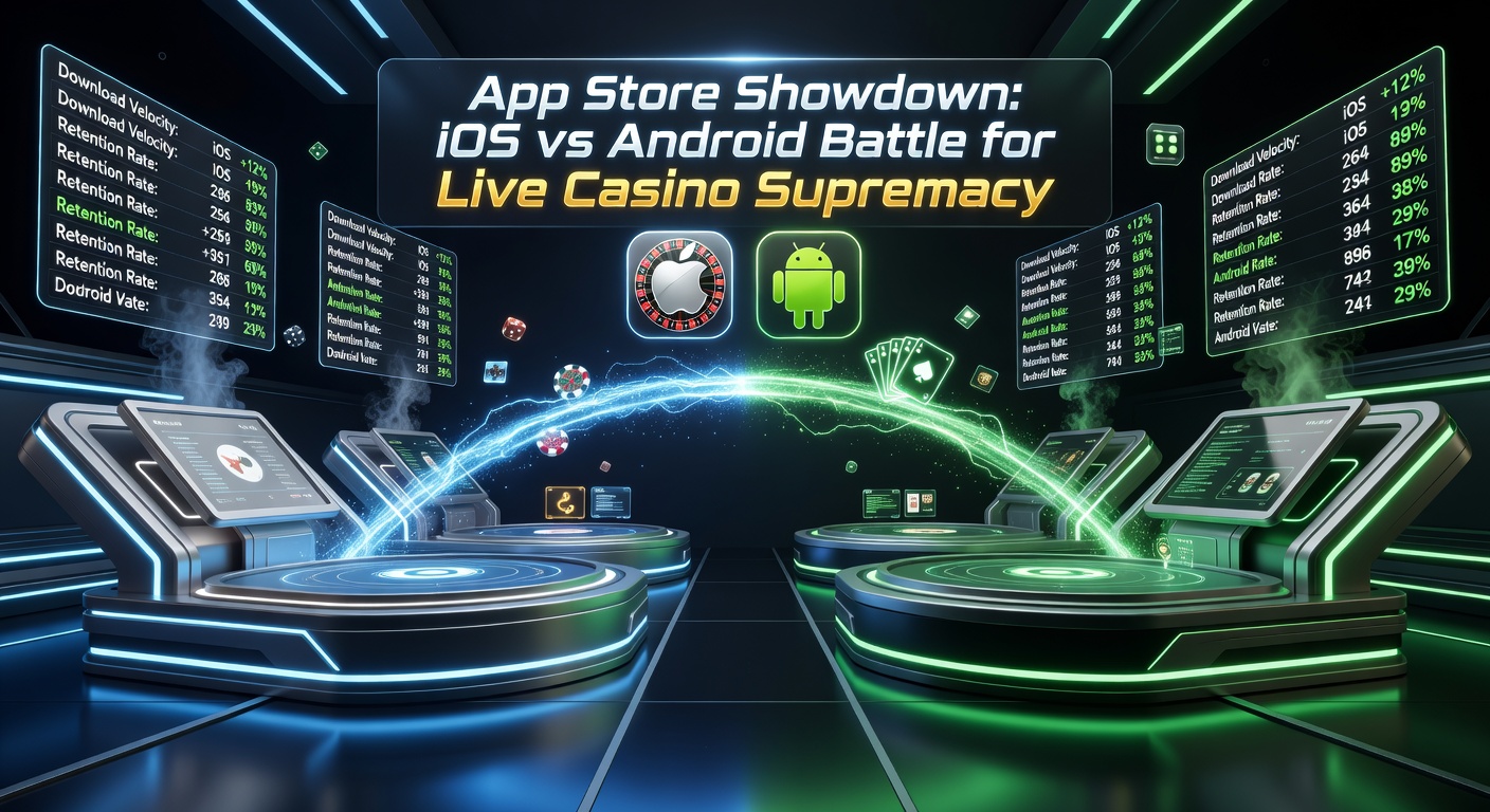 Smartphones displaying live casino apps on iOS and Android screens, highlighting dealer interfaces and game tables