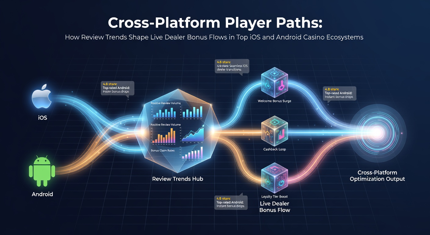 Cross-platform casino app interfaces showing iOS and Android live dealer sessions with bonus indicators