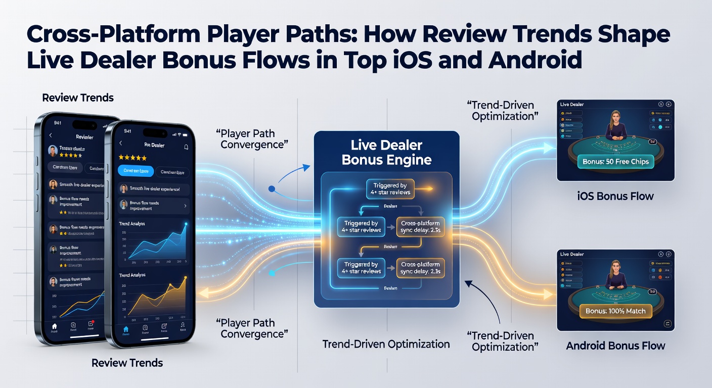 Analytics dashboard displaying review sentiment trends and live dealer bonus distribution across mobile platforms