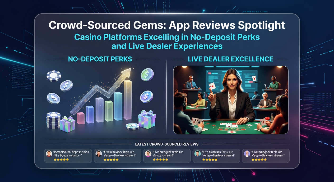 Close-up of app review screenshots showing five-star ratings for fast live blackjack dealers and no-deposit bonus claims, with thumbs-up icons and quick-play metrics