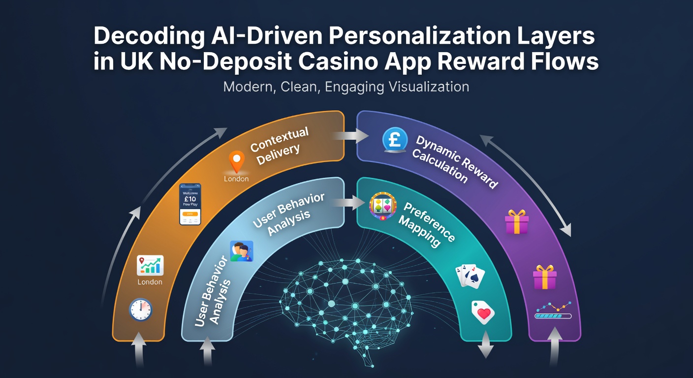Flow diagram showing reward personalization stages in casino apps