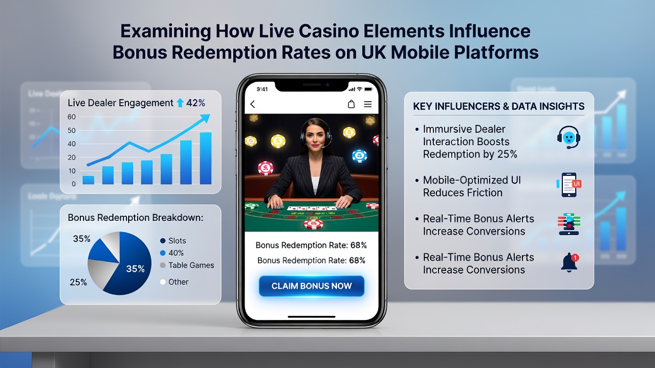 Mobile app screenshot with bonus redemption prompt during live blackjack game