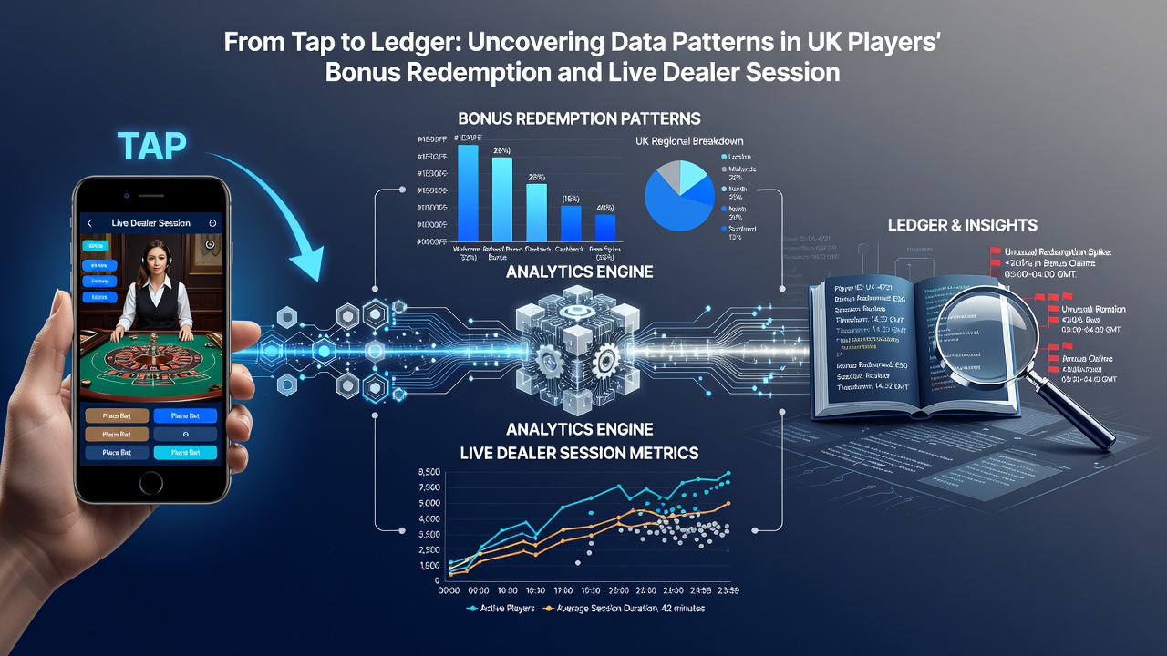 Graph illustrating average live dealer session lengths by mobile platform and bonus status for UK users