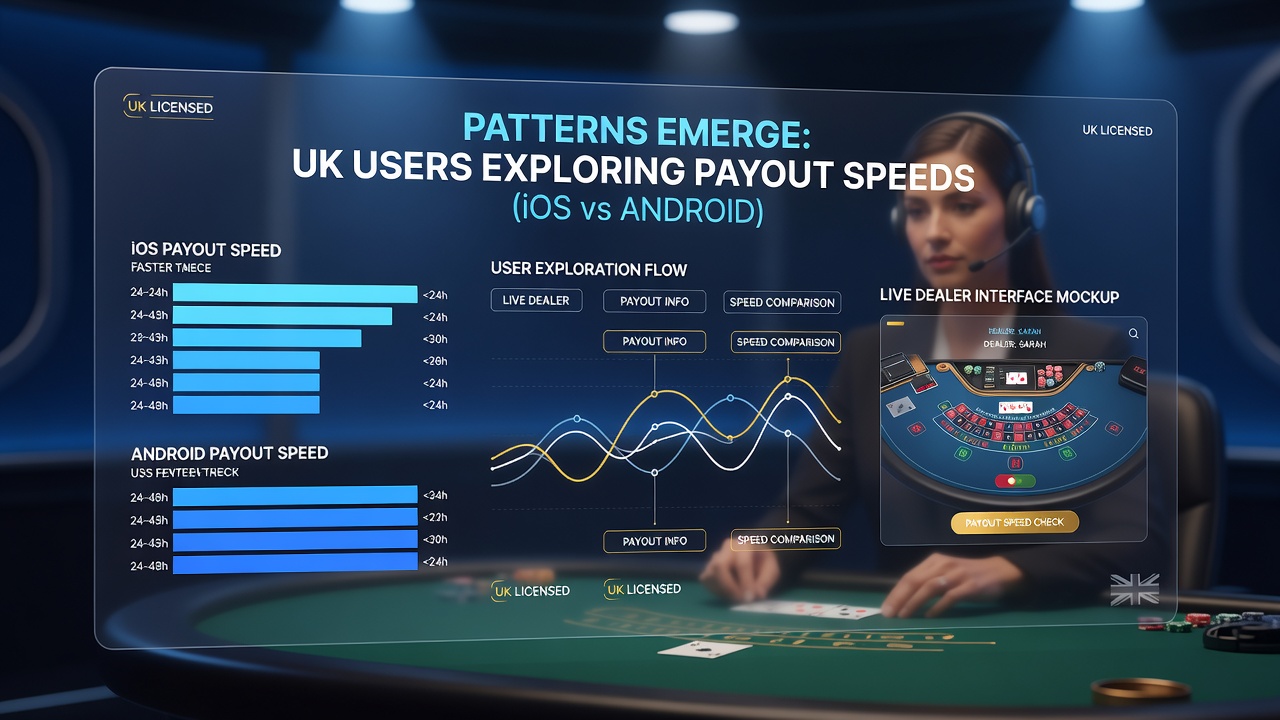 Detailed view of Android and iOS live dealer payout dashboards highlighting interface differences for deposit-free UK casino access
