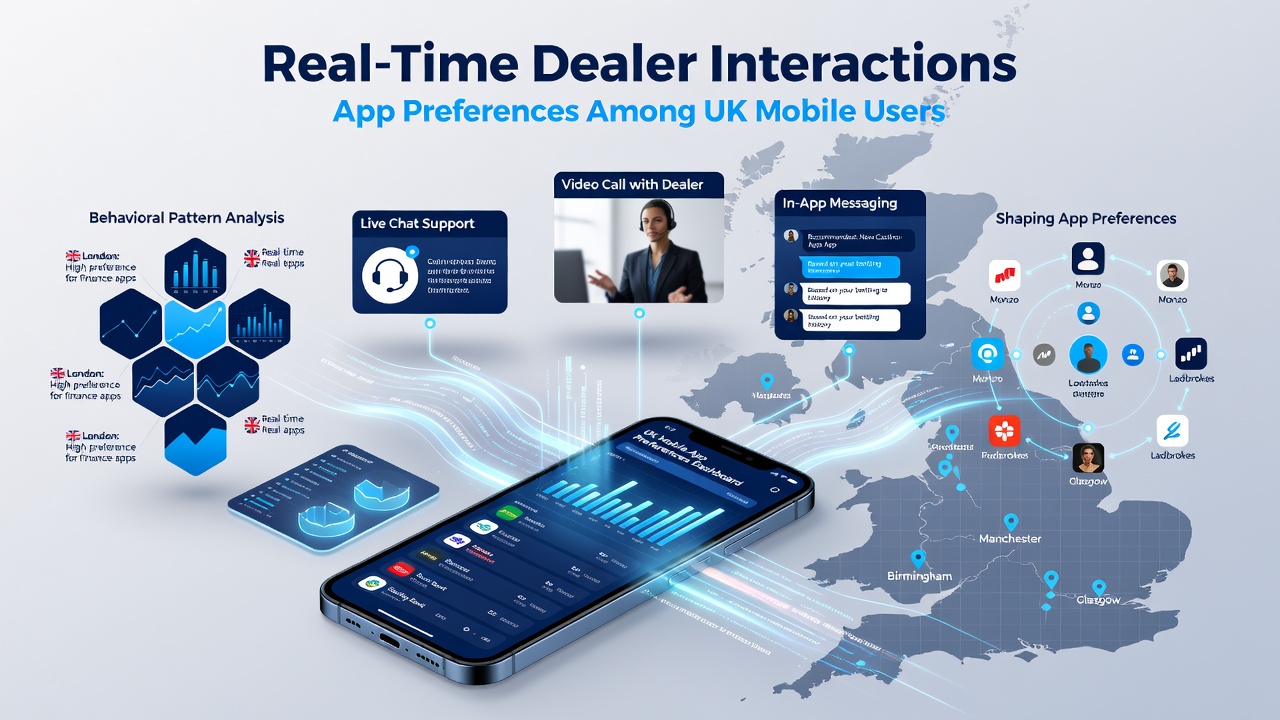 Mobile screen showing real-time dealer table with chat and betting interface popular among UK users