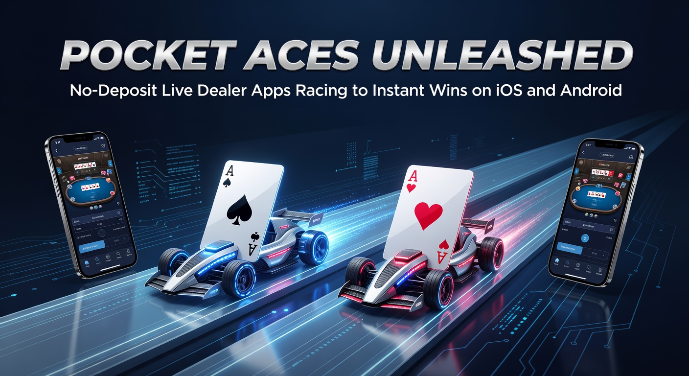 Smartphone screen displaying a live dealer blackjack table with no-deposit bonus active and instant win notification popping up